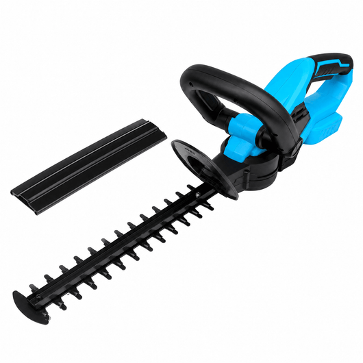 Yard Co cordless hedge trimmer with rechargeable battery and blade guard