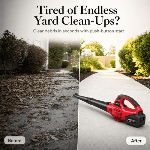 Cordless Leaf Blower Pro – Powerful 20V Cleaning, No Cords or Fuel