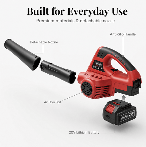 Cordless Leaf Blower Pro – Powerful 20V Cleaning, No Cords or Fuel