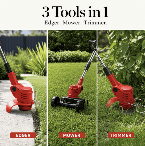 Three Blades Cordless Grass Trimmer – Powerful, Lightweight & Built for Effortless Yard Maintenance